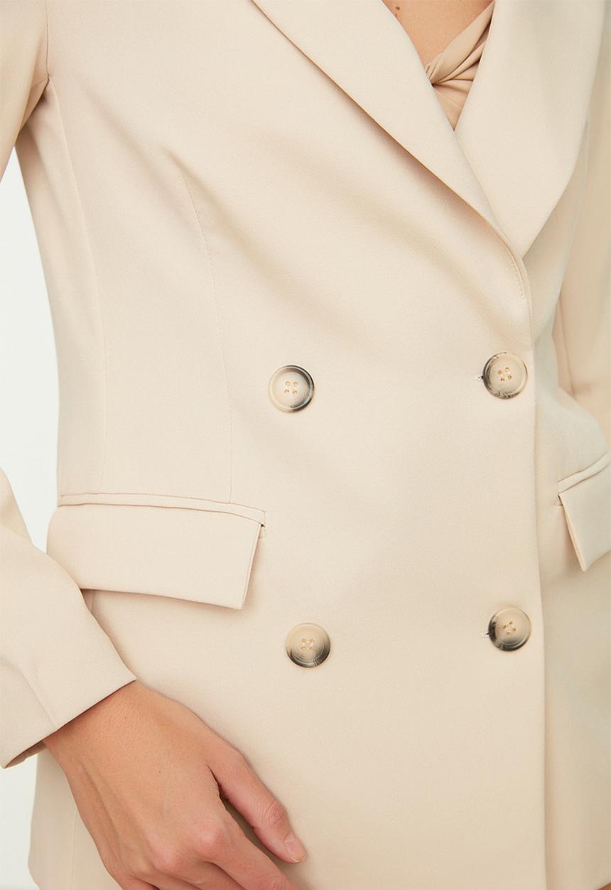 Trendyol - Regular blazer - beige