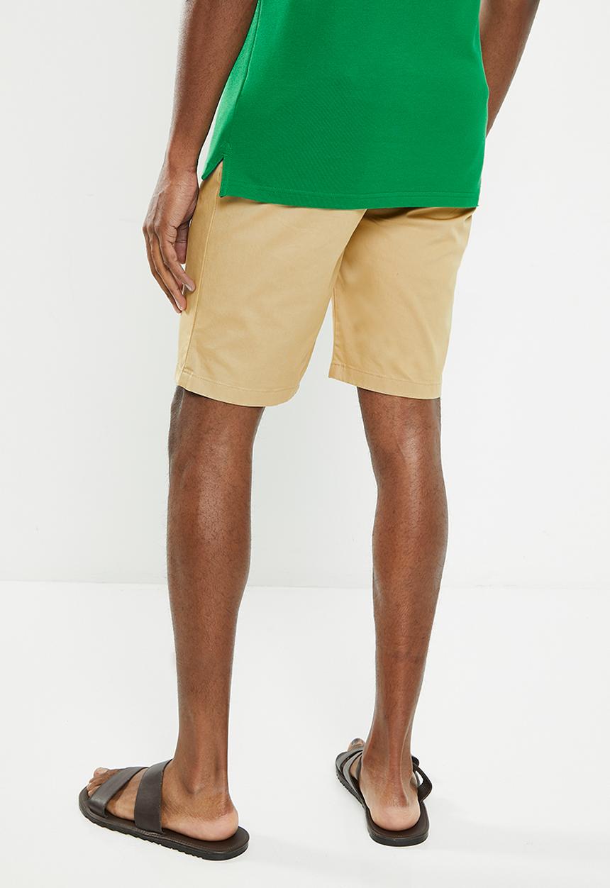POLO - Mens essential chino short - khaki