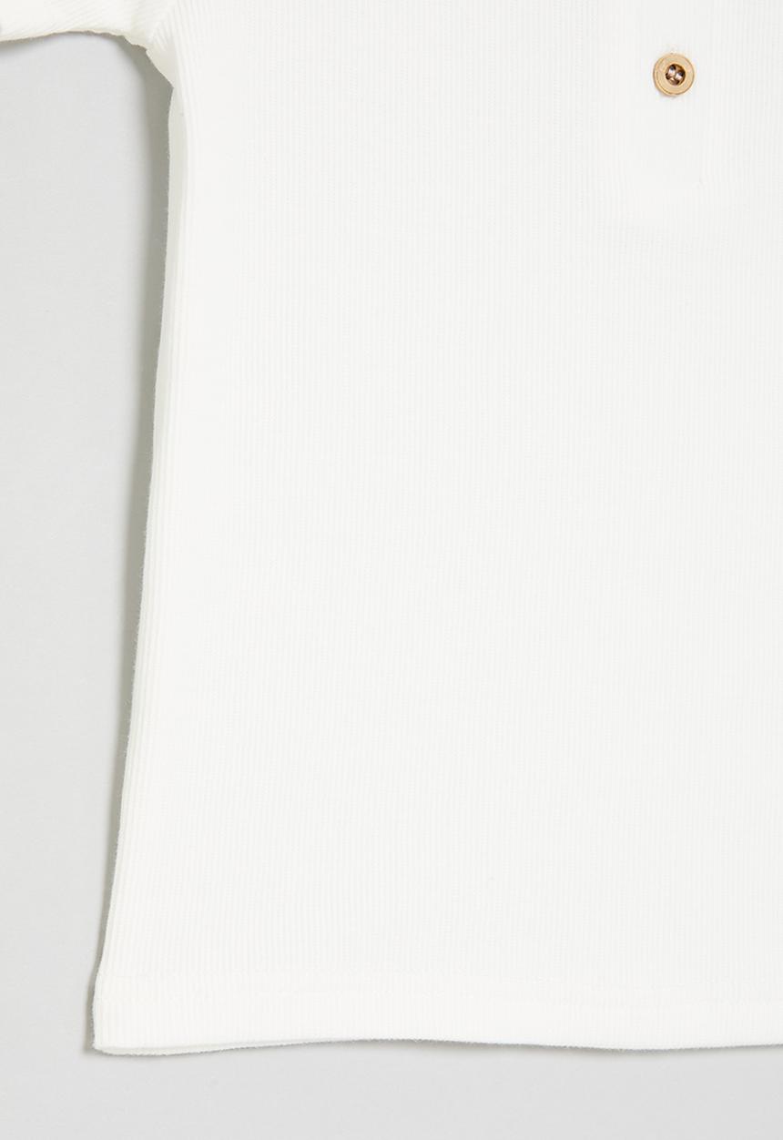 Pop Candy - Henley shirt - white