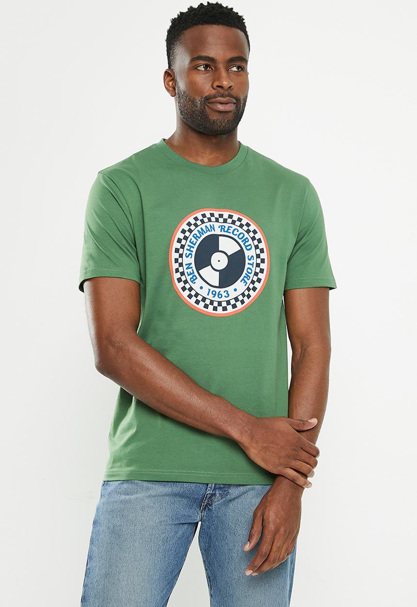 Ben Sherman - Record shop tee-shirt - rich fern