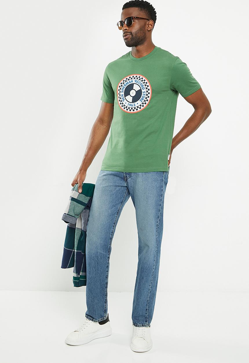 Ben Sherman - Record shop tee-shirt - rich fern