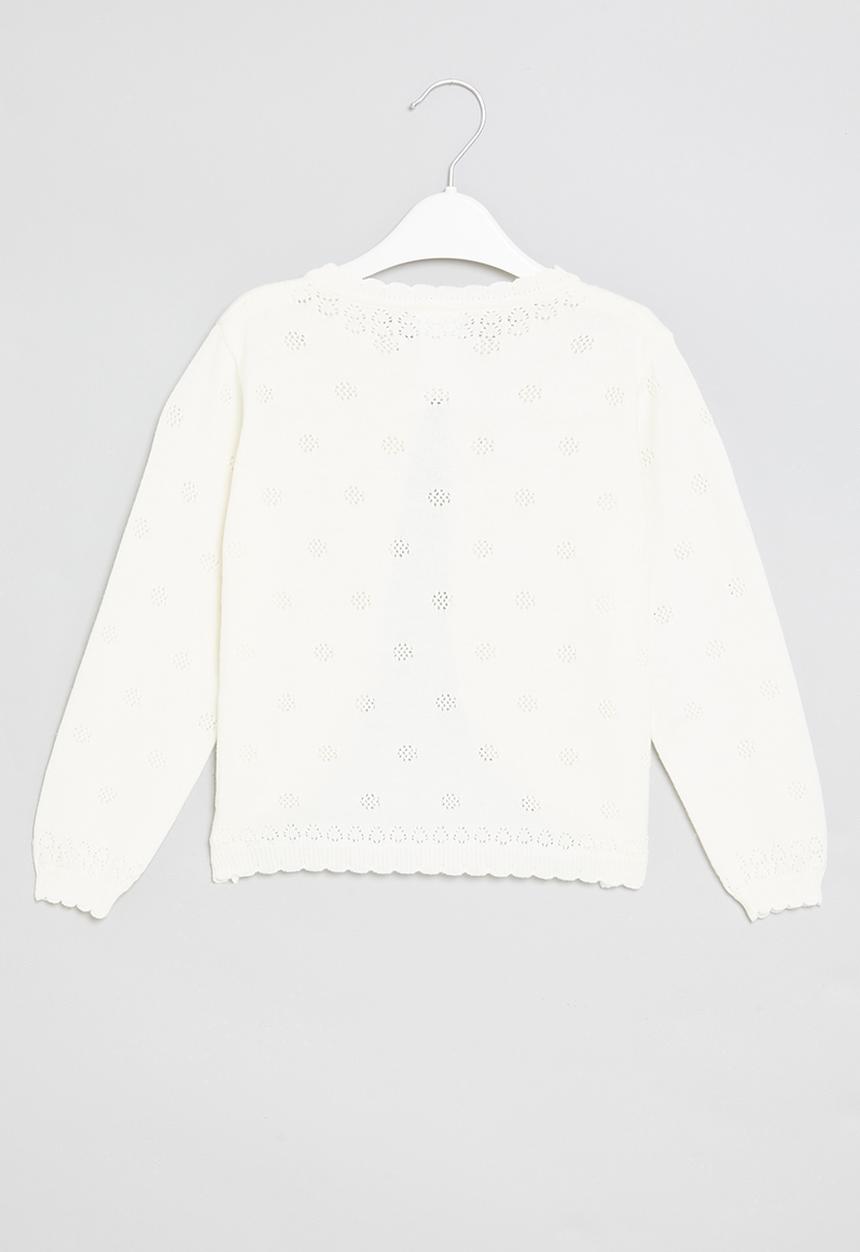 Pop Candy - Girls cardigan - white
