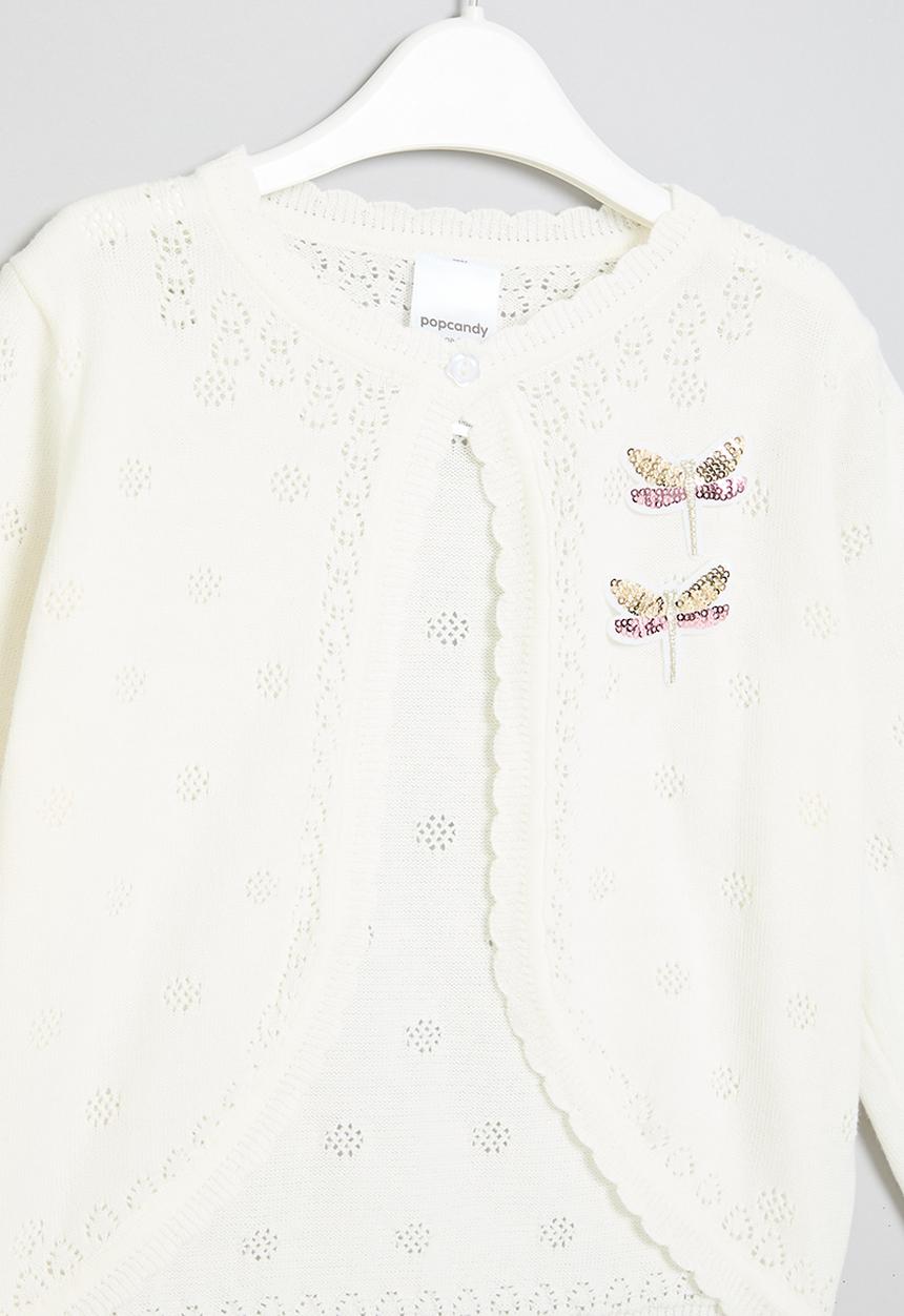 Pop Candy - Girls cardigan - white