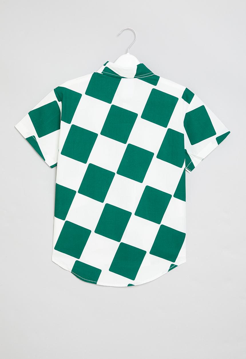 Pop Candy - Check shirt - green