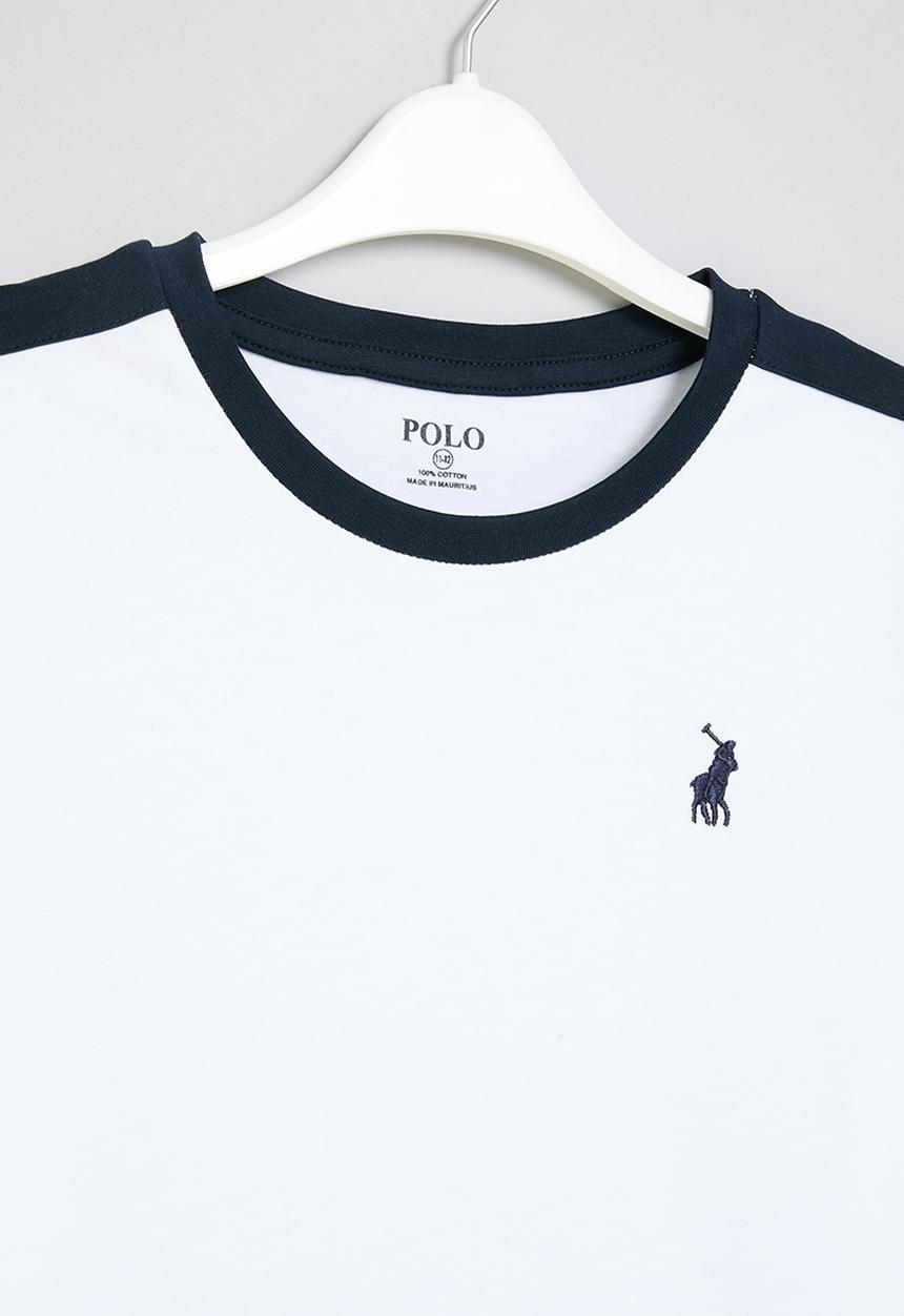 POLO - Boys ethan tee - white