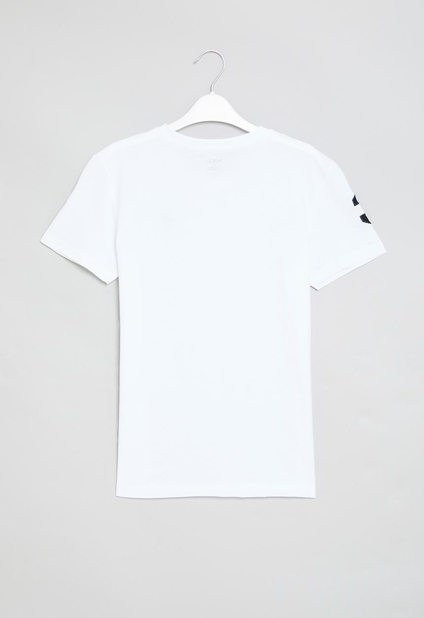 POLO - Boys james v neck tee - white