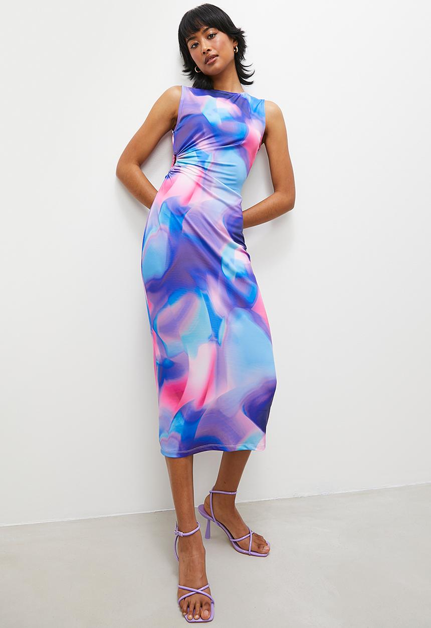 Superbalist - Sleeveless knit dress with cutout - multi 