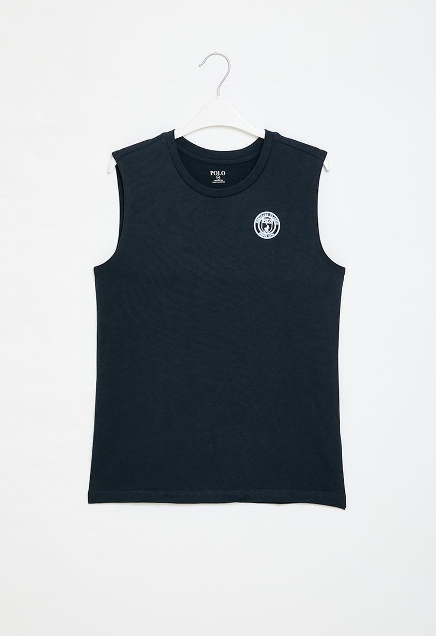 POLO - Boys bryan crested vest - navy