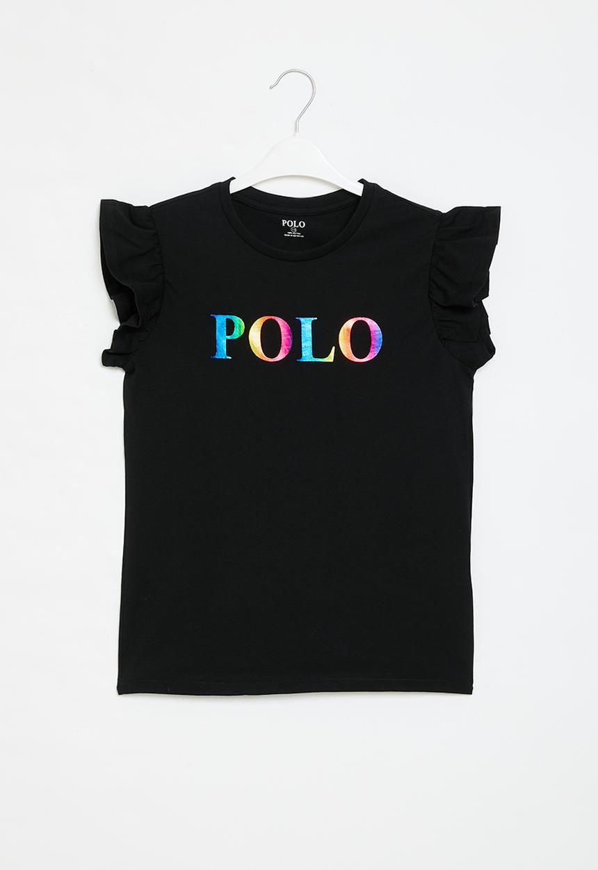POLO - Girls chelsea printed tee - black