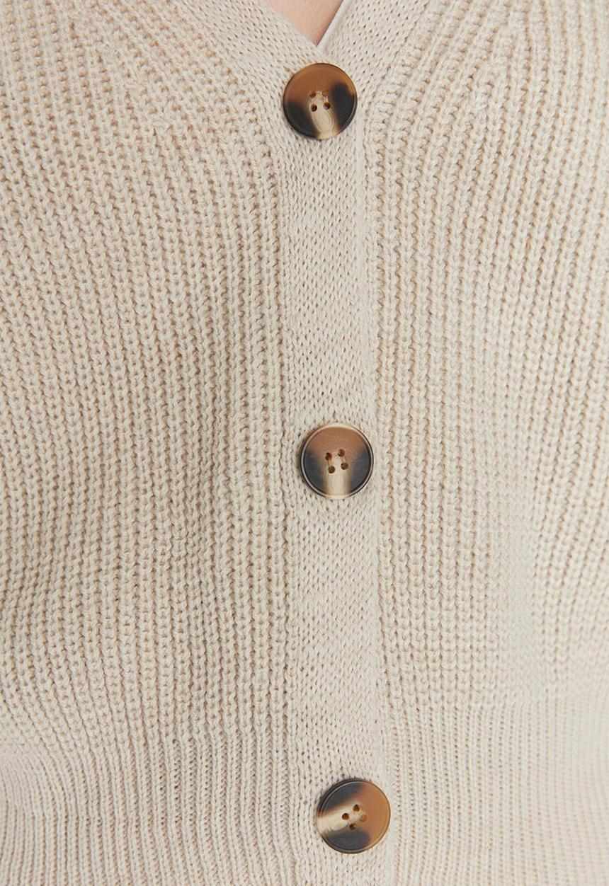 Trendyol - Basic regular cardigan - stone