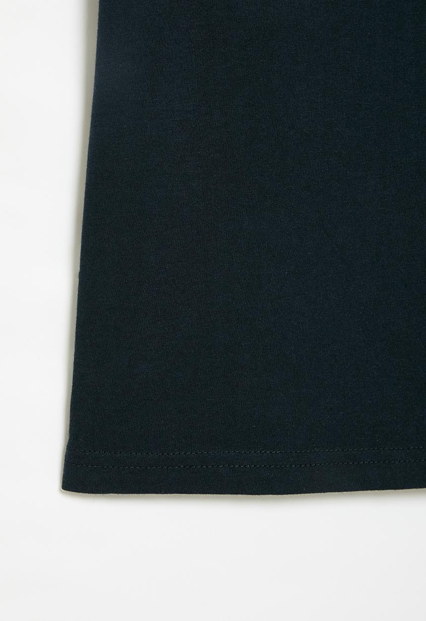 POLO - Boys owen cust & sew crested tee - navy