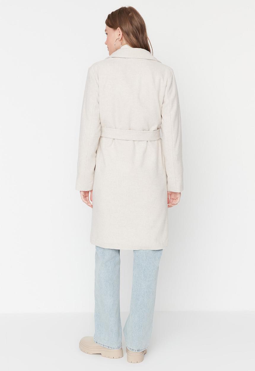 Trendyol - Basic long coat - stone