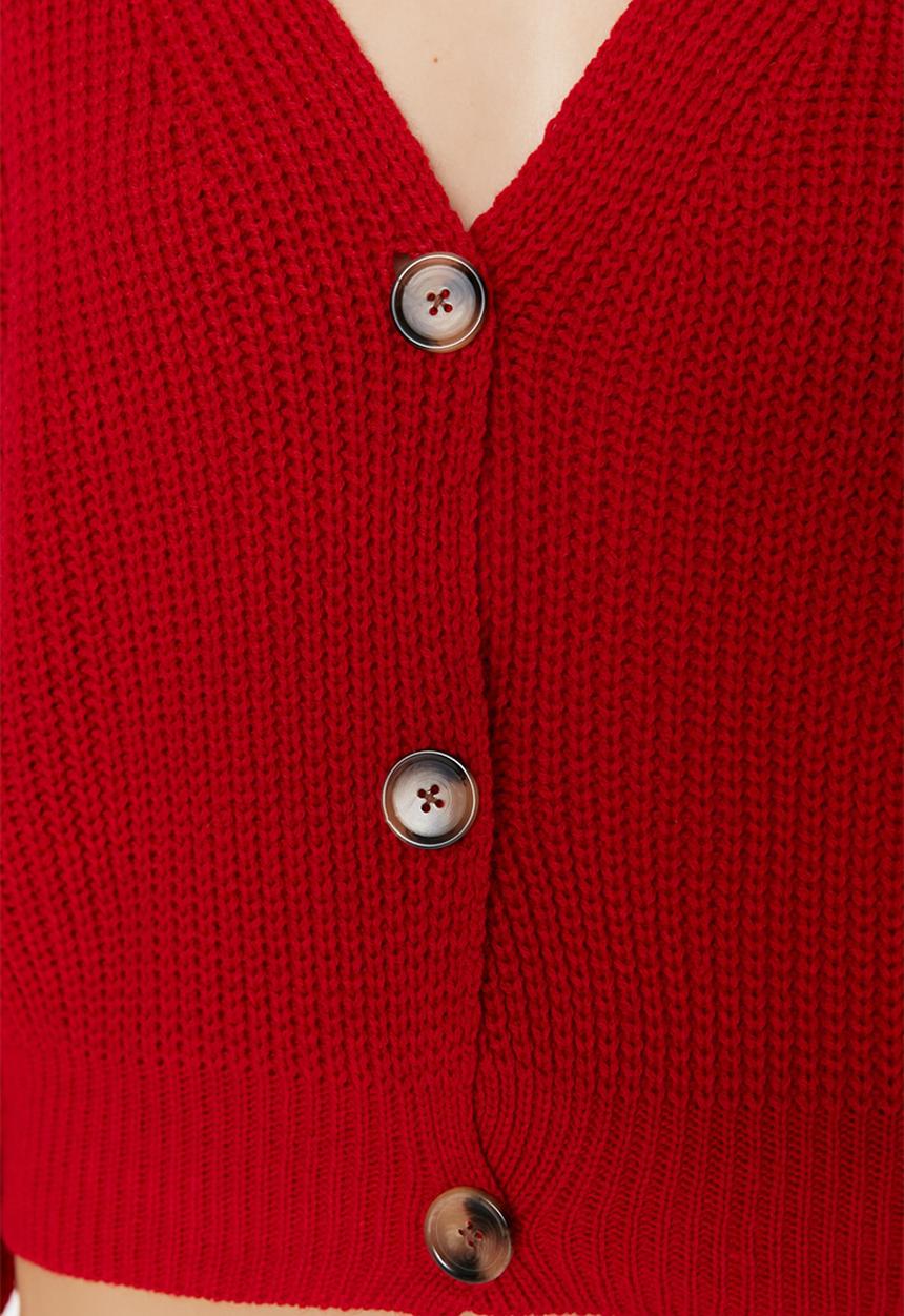 Trendyol - Regular cardigan - red