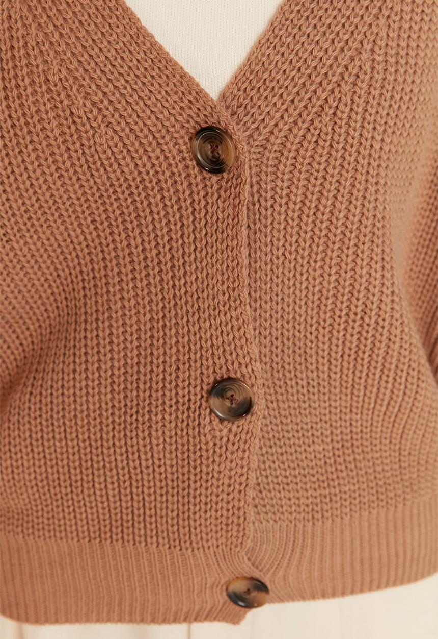 Trendyol - Regular cardigan - camel