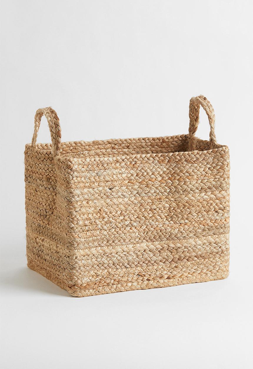 H&M - Jute storage basket - natural 