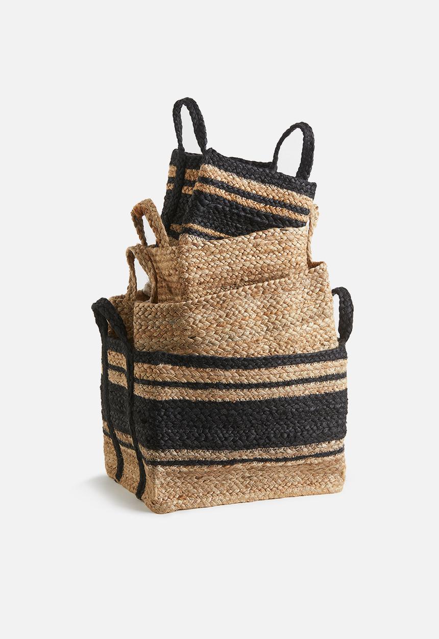 H&M - Jute storage basket - natural 