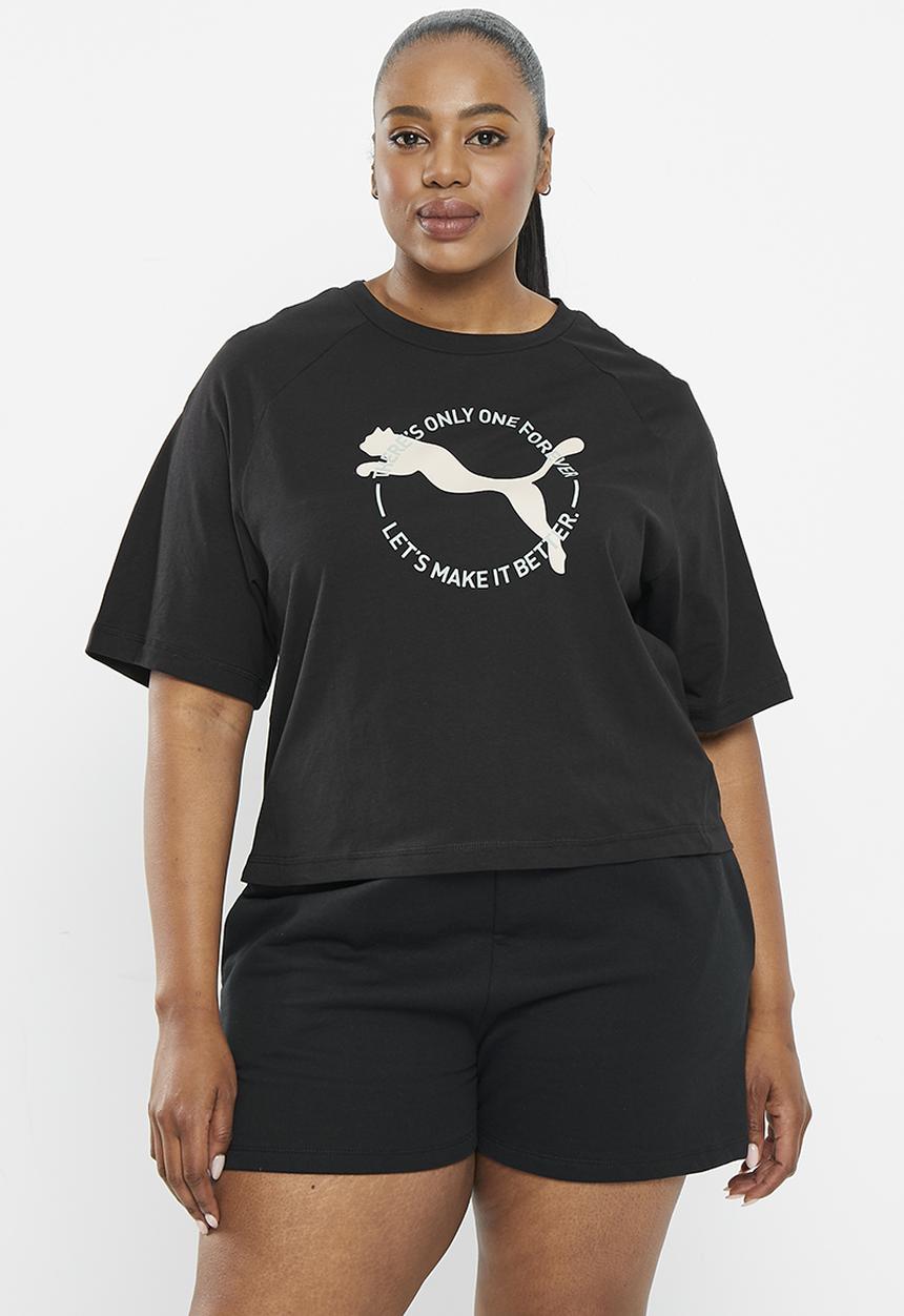 PUMA - Plus better sportswear tee - puma black