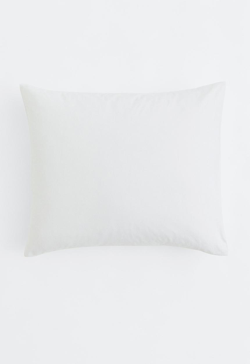 H&M - Cotton pillowcase - white