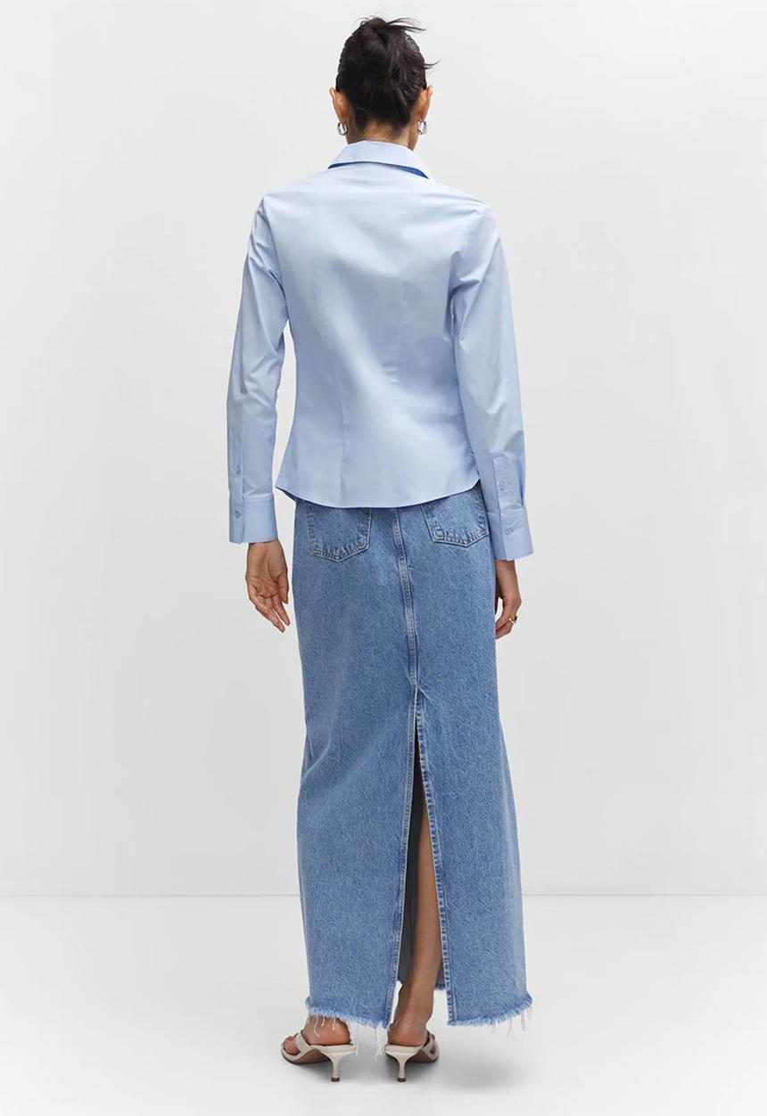 MANGO - Shirt sofia - light blue.