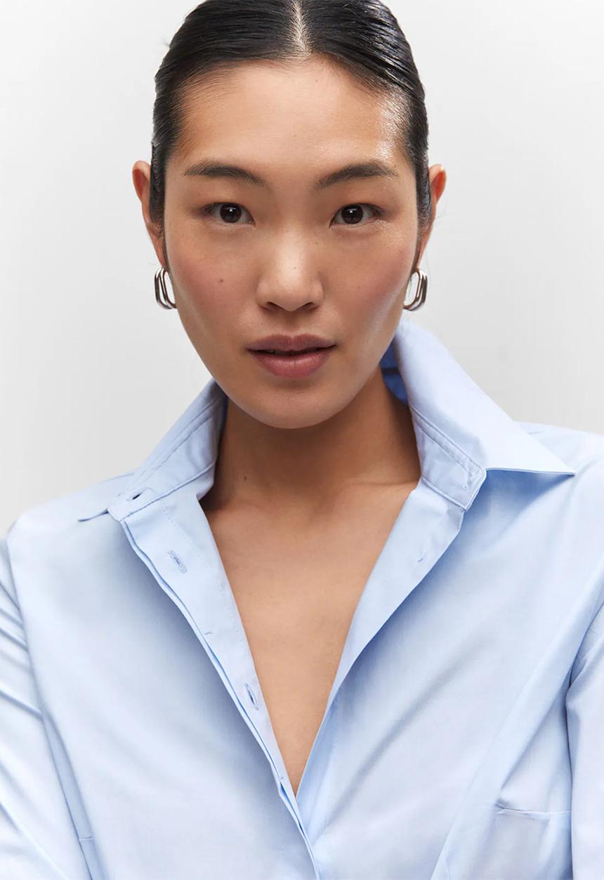 MANGO - Shirt sofia - light blue.