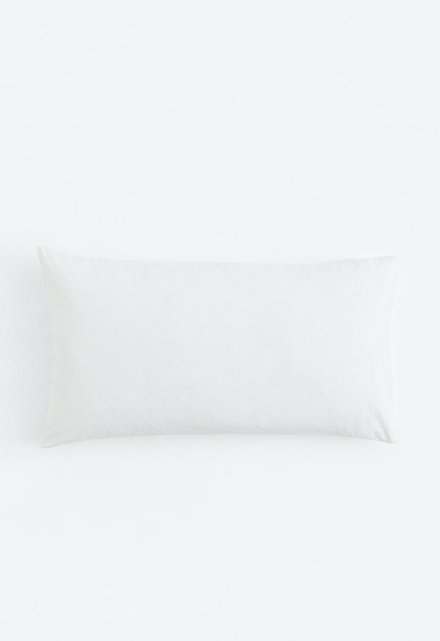 H&M - Cotton pillowcase - white