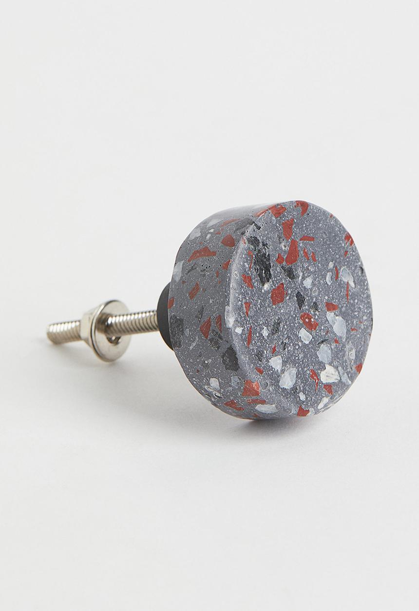 H&M - Terrazzo knob - dark grey 