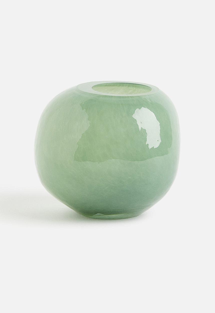 H&M - Small glass vase - light green