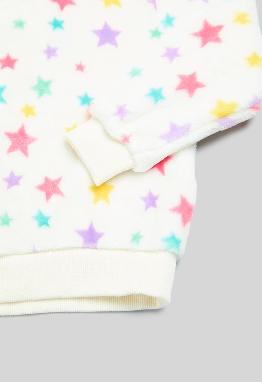 MINOTI - Girls 2 pack stars cuddle fleece pyjama set - multi