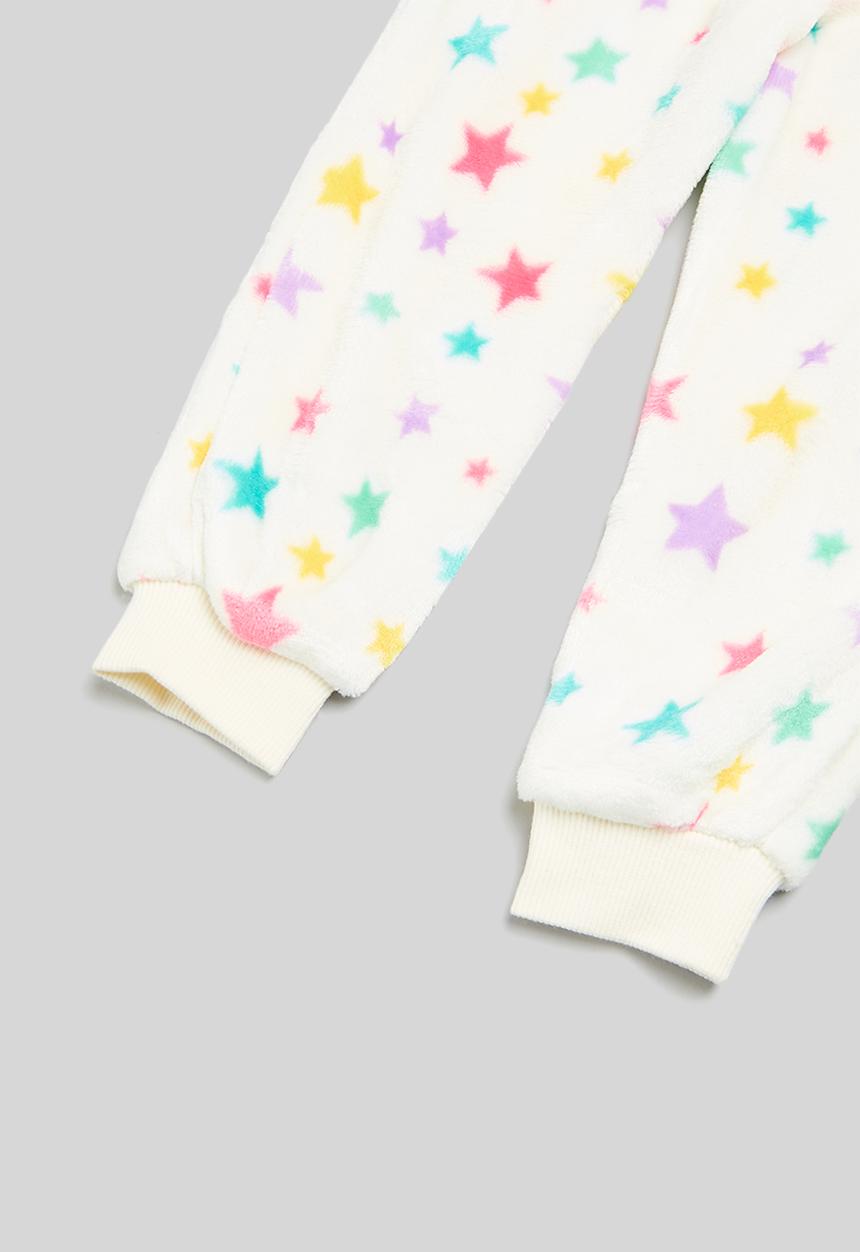 MINOTI - Girls 2 pack stars cuddle fleece pyjama set - multi