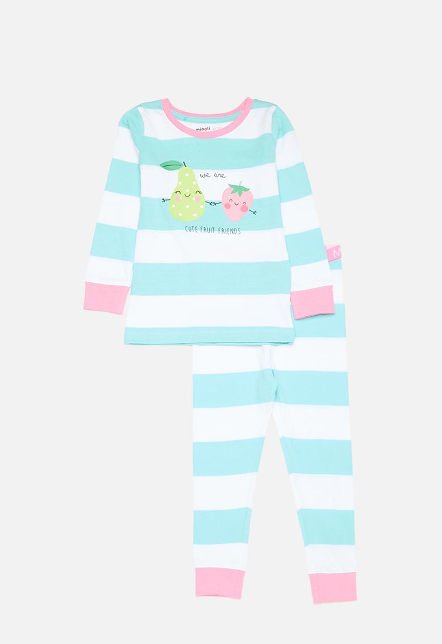 MINOTI - Girls 2 pack fruit friends pyjama set - multi