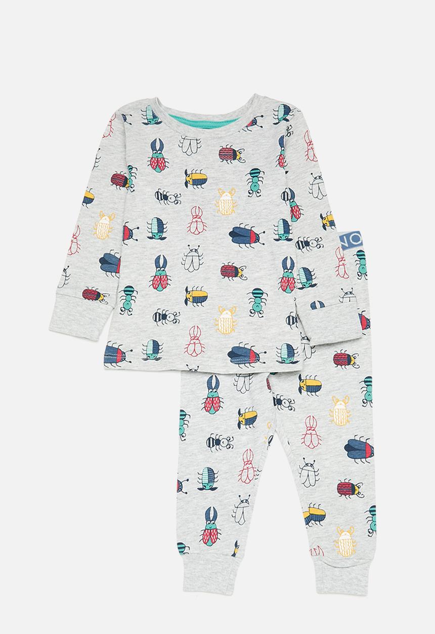 MINOTI - Boys 2pc bugs pyjama set - grey