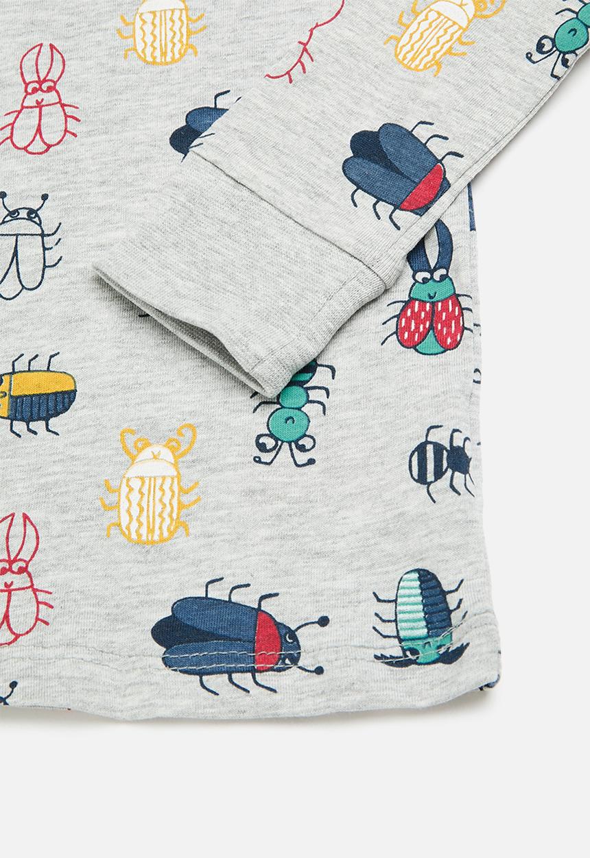 MINOTI - Boys 2pc bugs pyjama set - grey