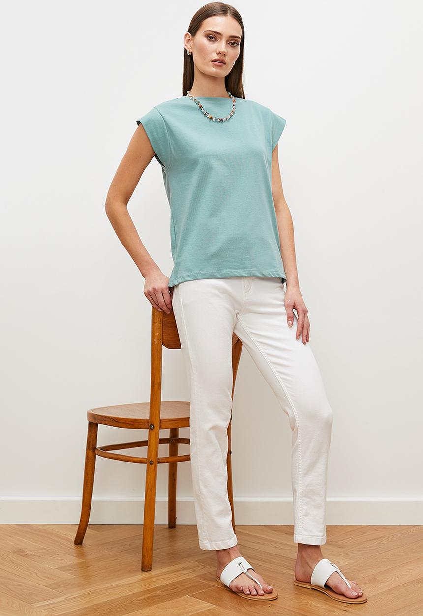 edit - Grown on sleeve t-shirt - sage
