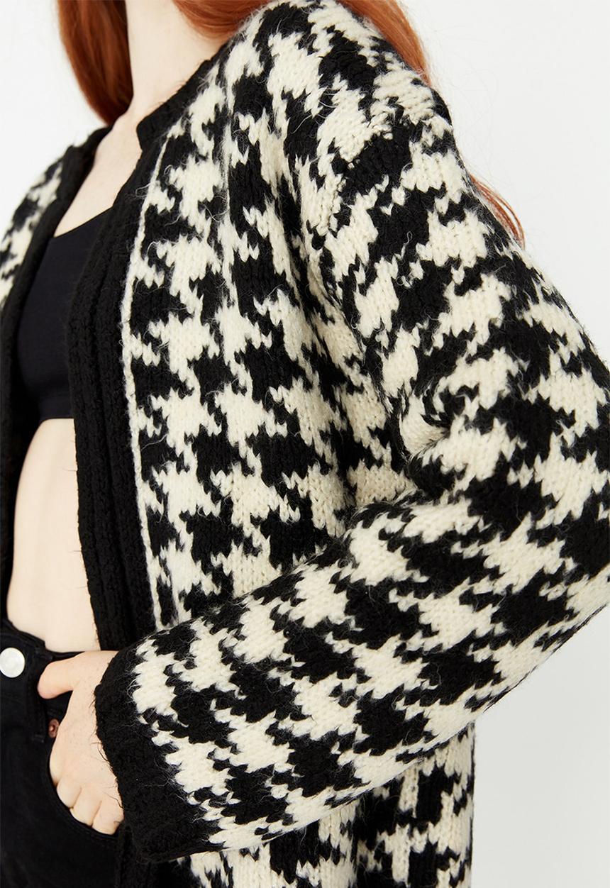 Trendyol - Pattern cardigan - black & white
