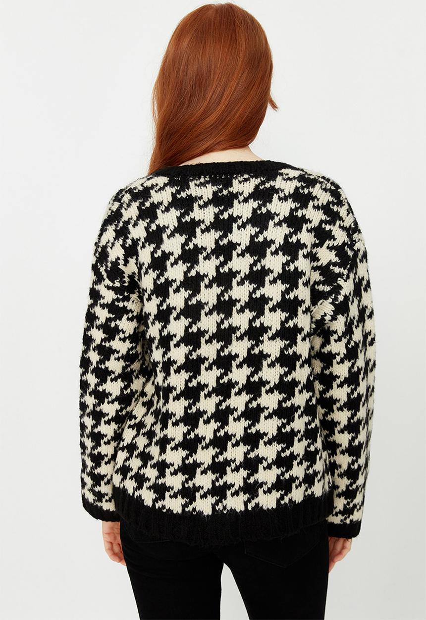 Trendyol - Pattern cardigan - black & white