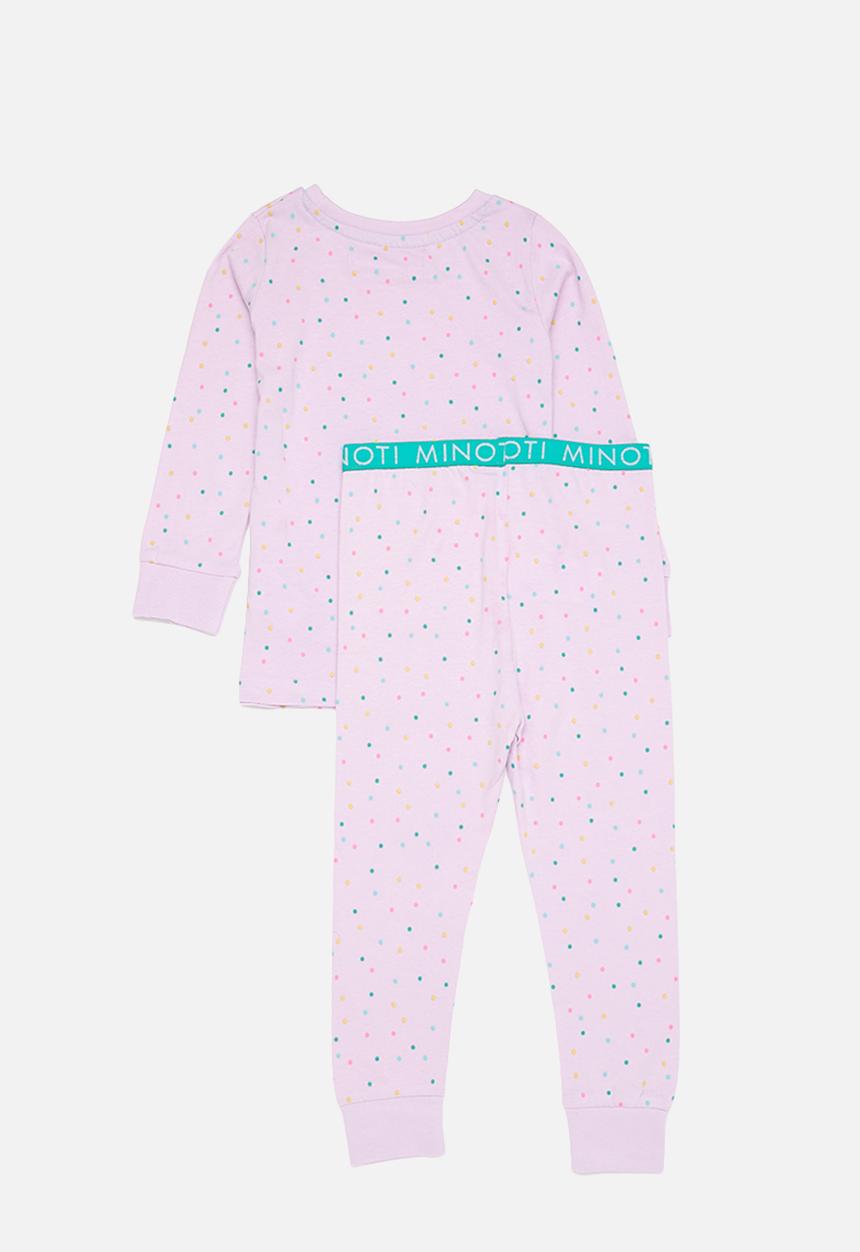 MINOTI - Girls 2 pack yay pyjama set - purple