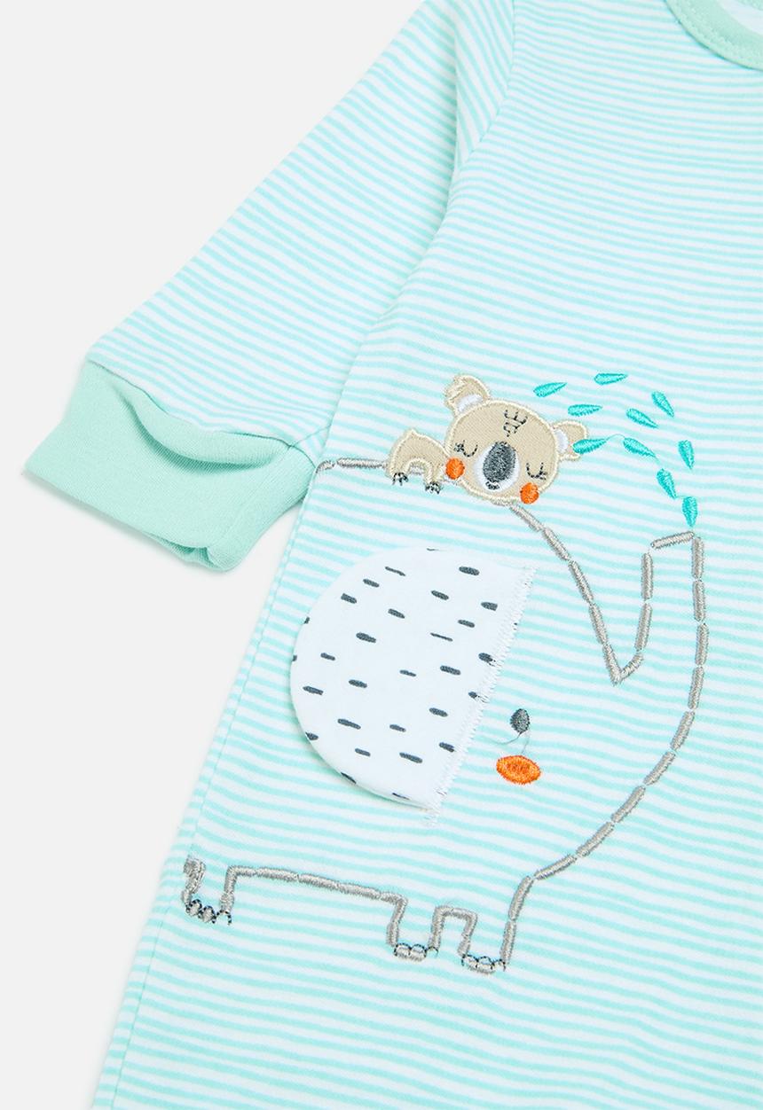 MINOTI - Stripe romper - mint  
