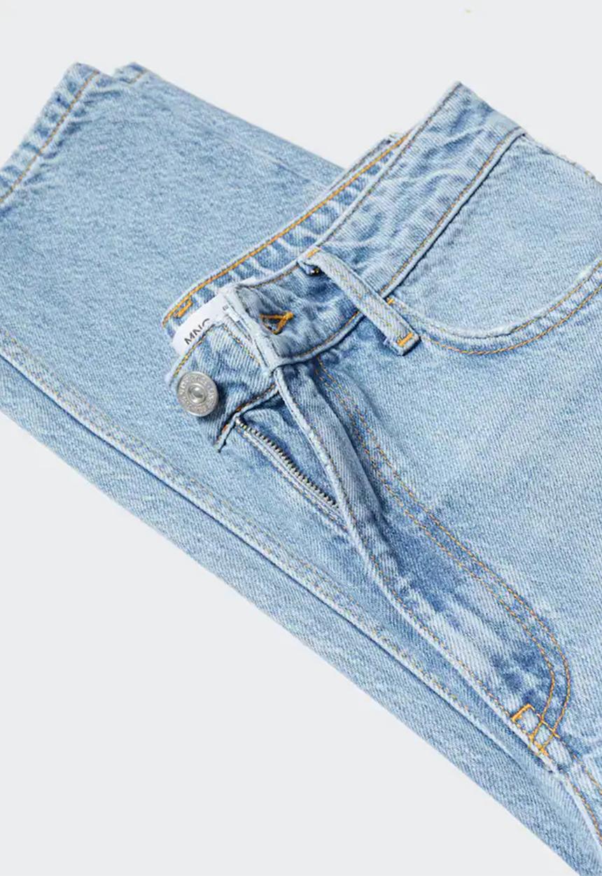 MANGO - Jeans mom - open blue