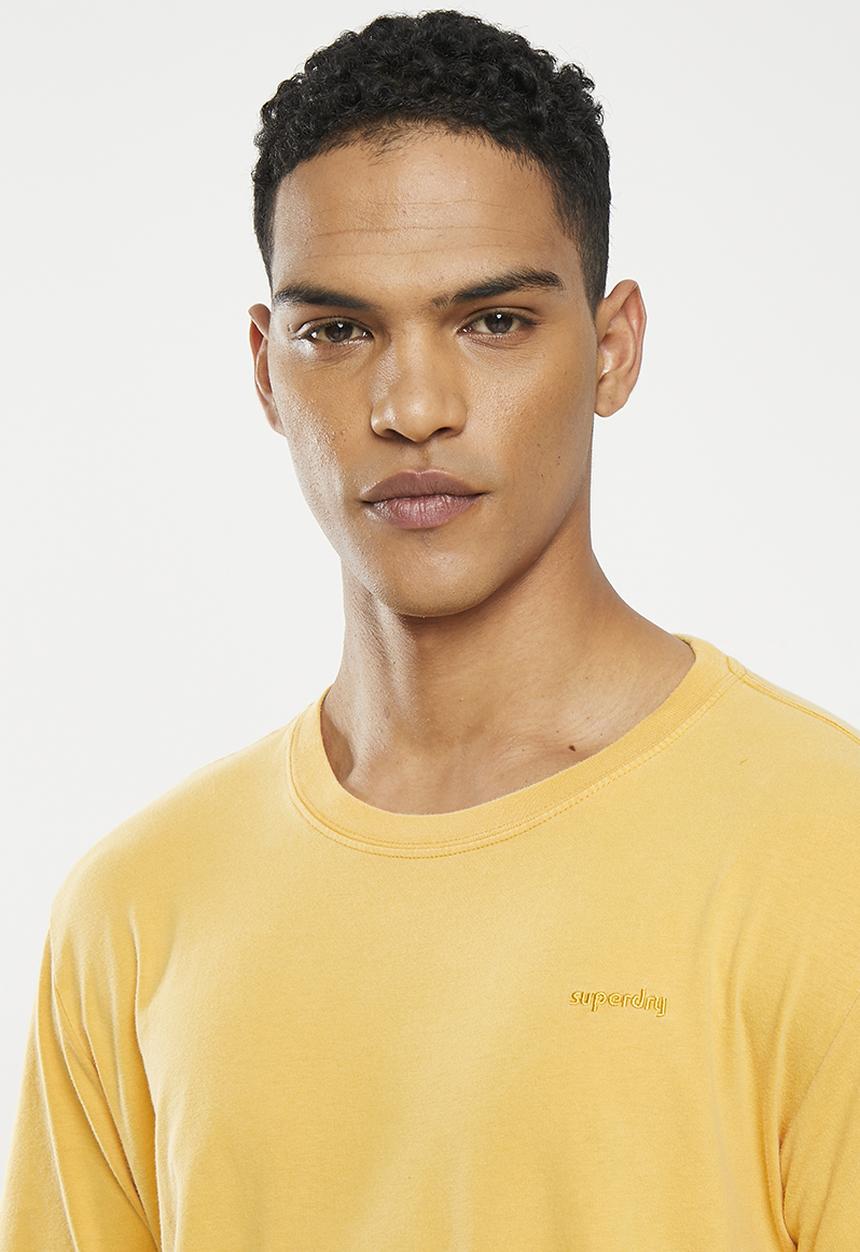 Superdry. - Vintage mark tee - nugget gold