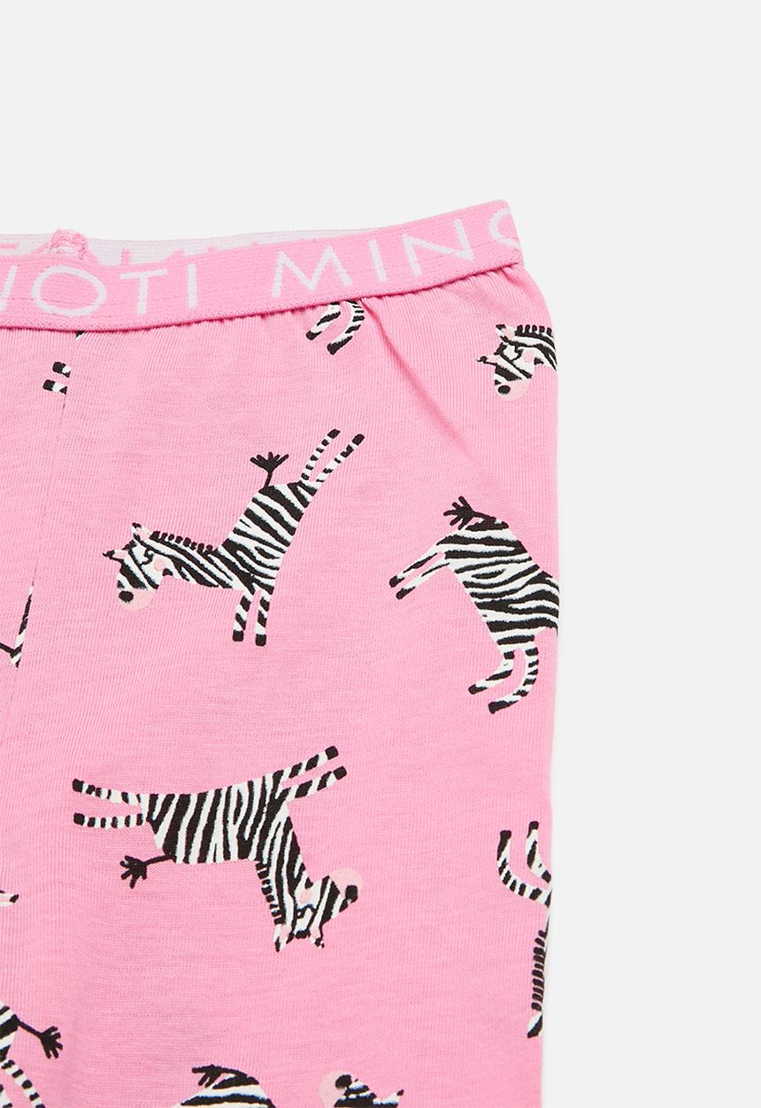MINOTI - Girls 2 pack zebras pyjama sets - multi