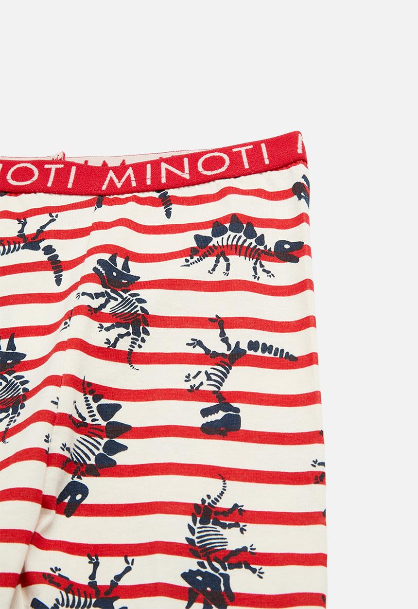 MINOTI - Boys 2 pack dino pyjama set - red