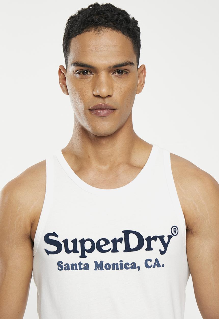 Superdry. - Vintage venue classic vest - off white
