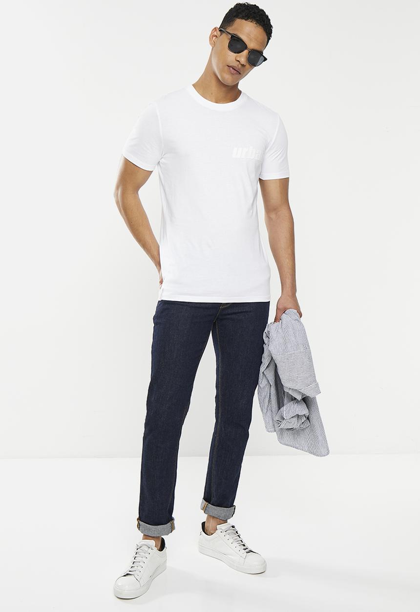 urban° - Mens urban short sleeve Tee - bright white