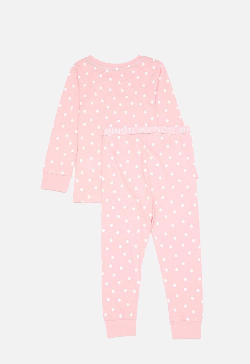 MINOTI - Girls 2 pack puurfect pyjama set - pink 