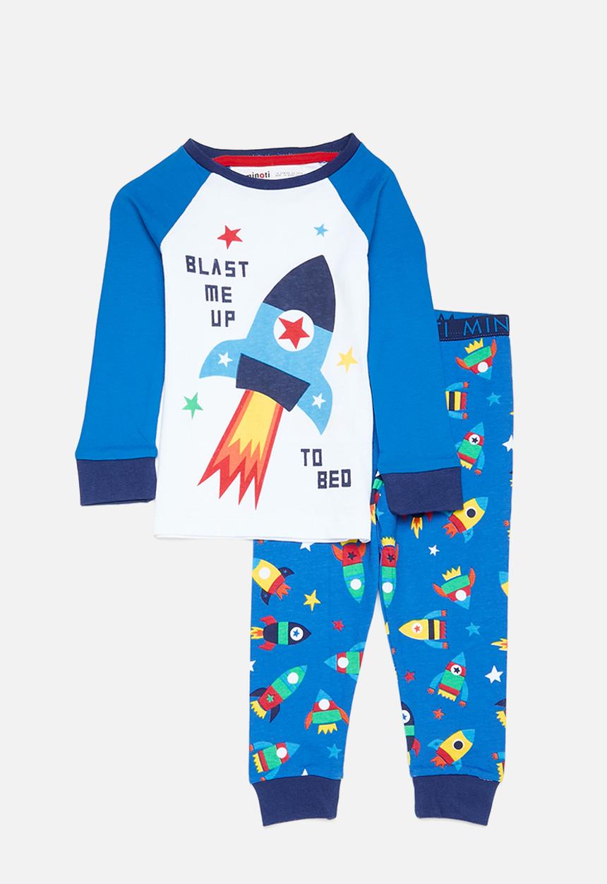MINOTI - Boys 2 pack rockets pyjama set - multi