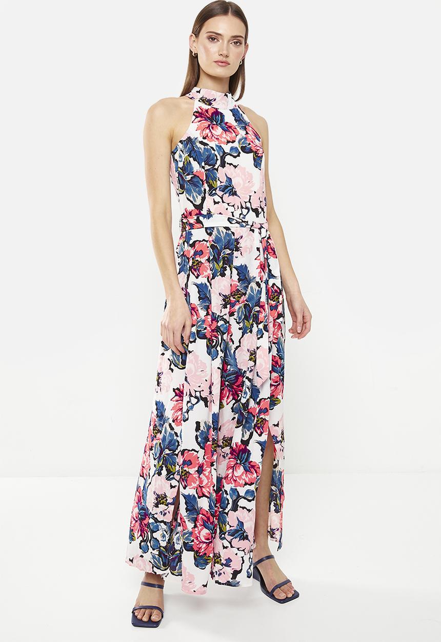 Stella Morgan - Halter neck pited jumpsuit- pink