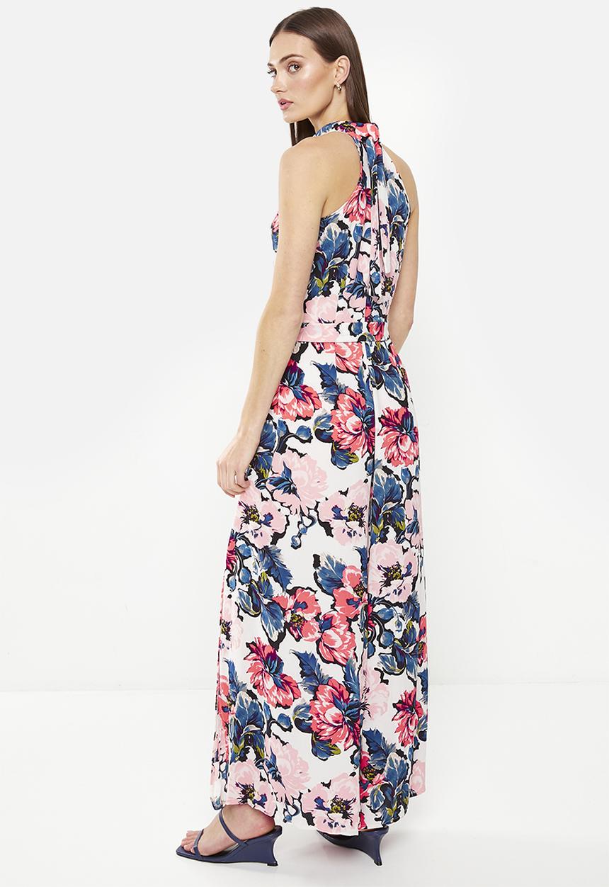 Stella Morgan - Halter neck pited jumpsuit- pink