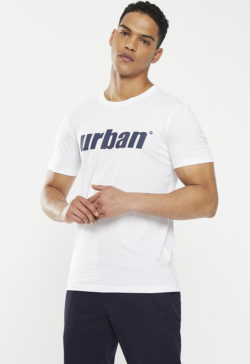 urban° - Mens urban short sleeve Tee - bright white