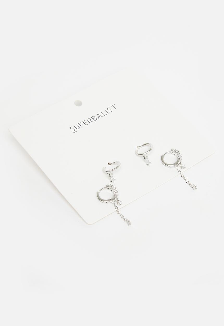Superbalist - Becca earring pack - silver