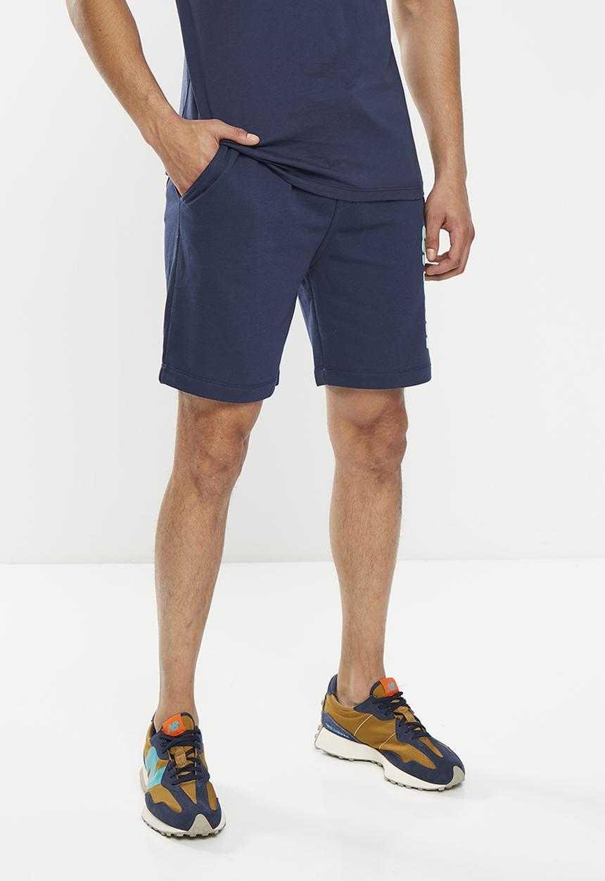 urban° - Mens urban core terry fleece short - black iris